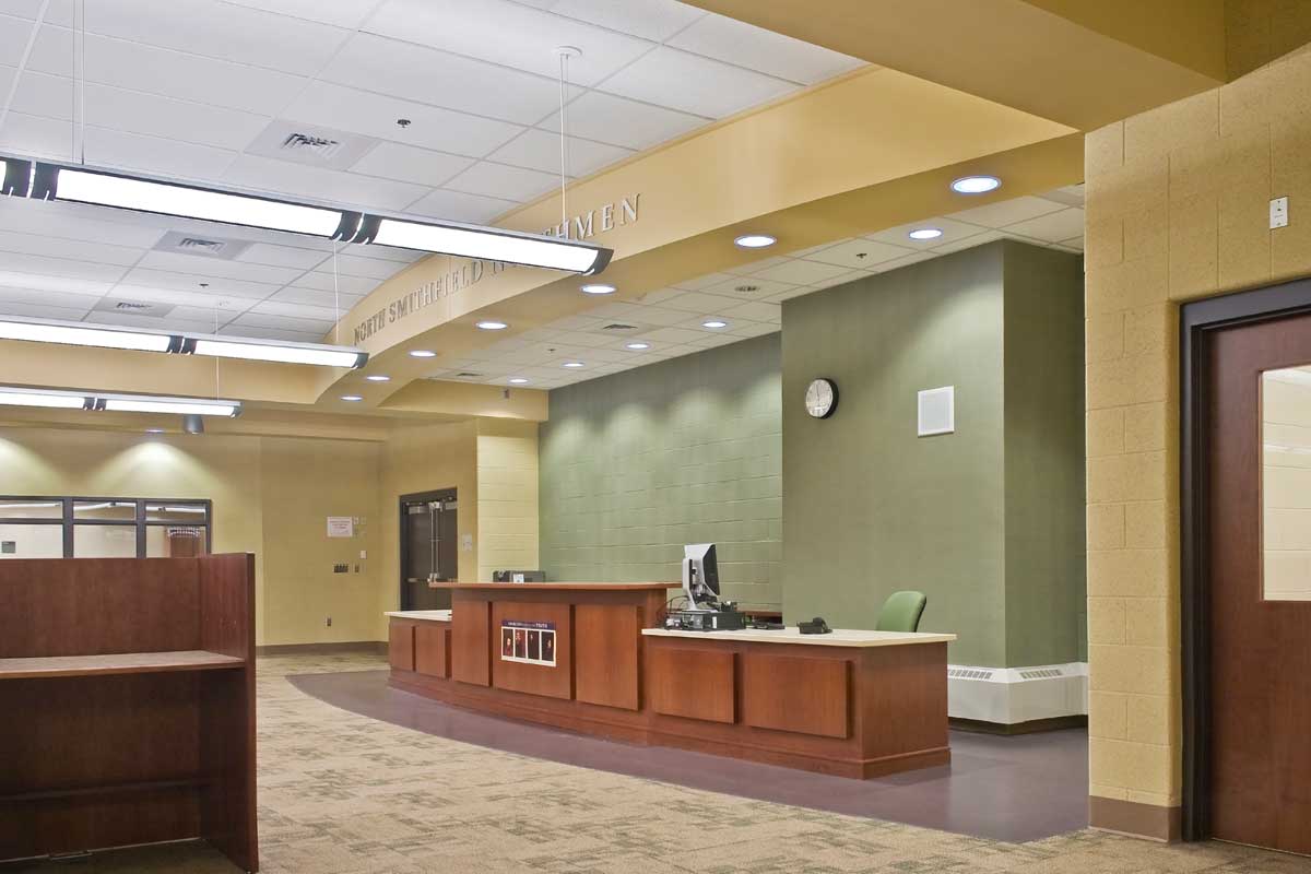 Photo of interior of North Smithfield Middle School