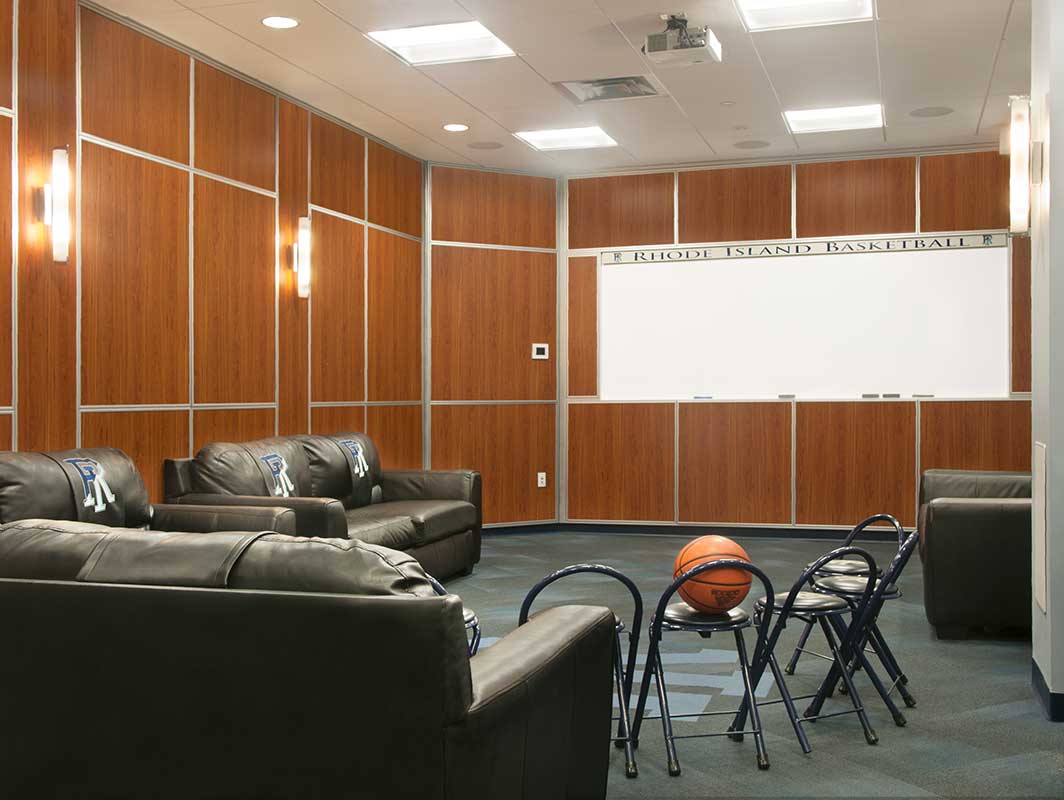 Image of University of Rhode Island Basketball Locker Room